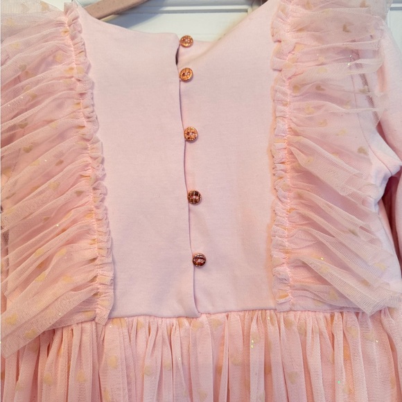 CARRÉMENT BEAU Pink Ruffle Ceremony Dress. Size 4T - Picture 4 of 8